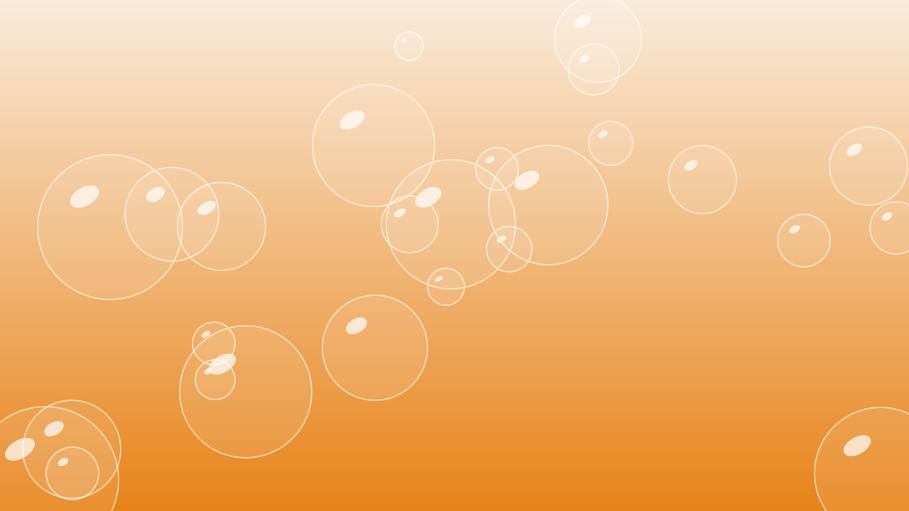 Orange 100 bubbles background — free HD orange 100 color wallpaper 1920x1080