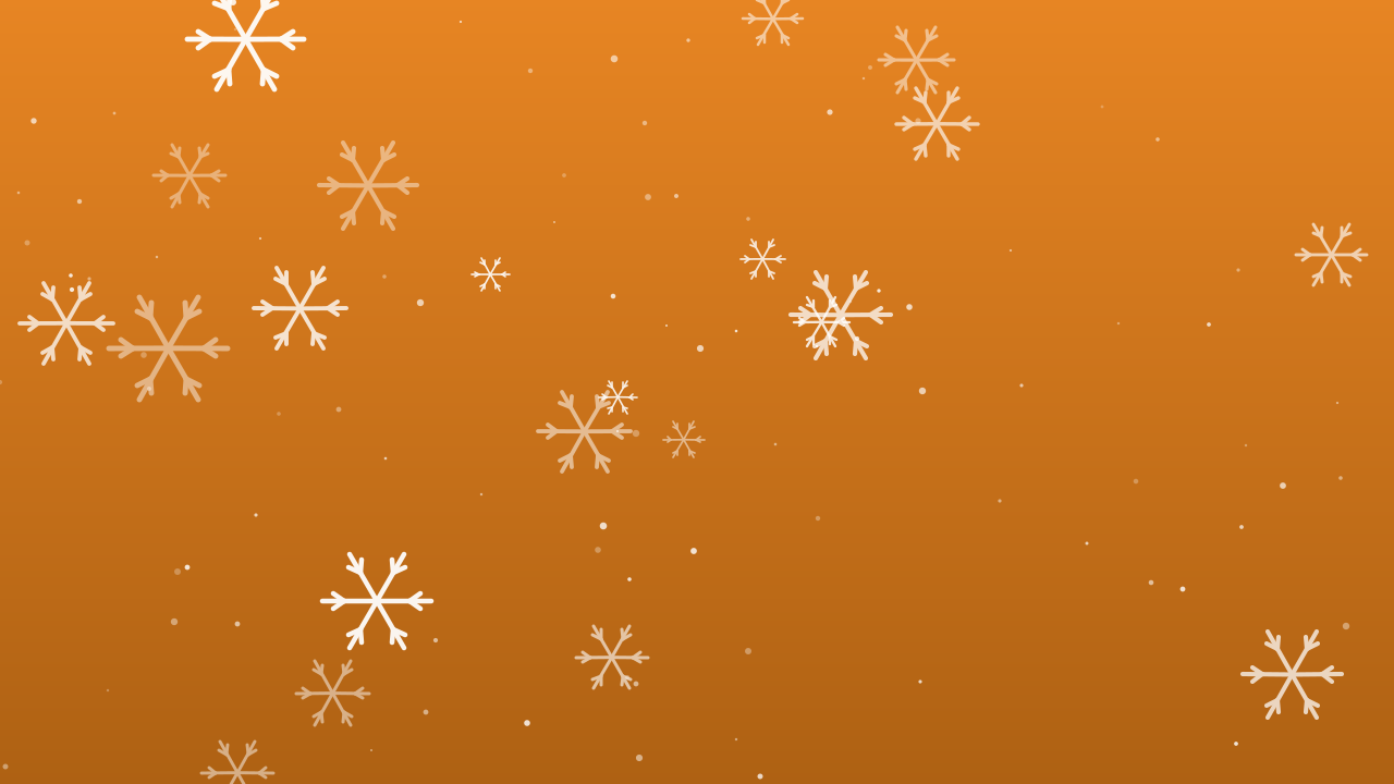 Orange 200 snowflake background — free HD orange 200 color wallpaper 1920x1080