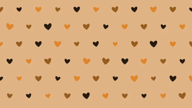 Orange 600 hearts background — free HD orange 600 color wallpaper 1920x1080