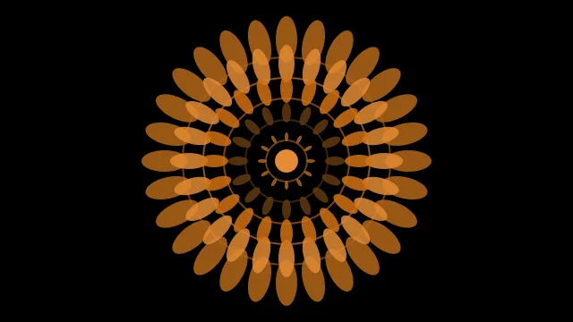 Orange 700 mandala background — free HD orange 700 color wallpaper 1920x1080