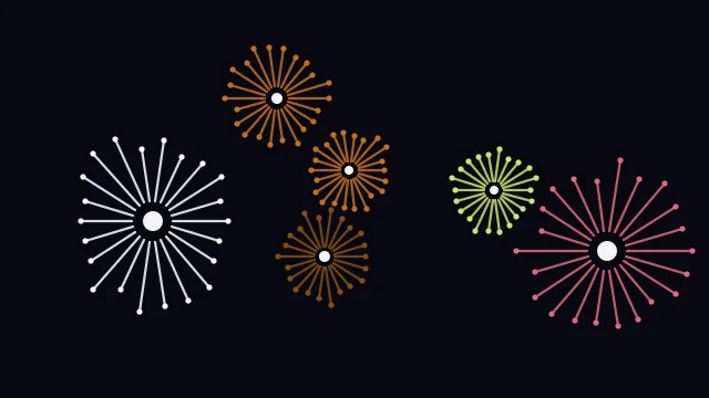 Orange 800 fireworks background — free HD orange 800 color wallpaper 1920x1080