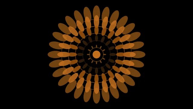 Orange 800 mandala background — free HD orange 800 color wallpaper 1920x1080