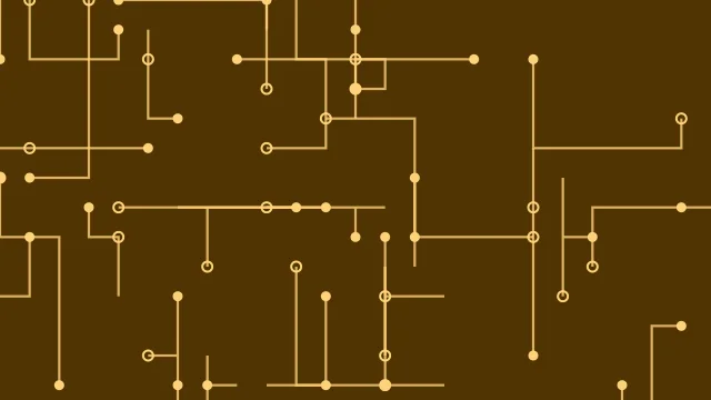 Orange circuit board background — free HD orange color wallpaper 1920x1080