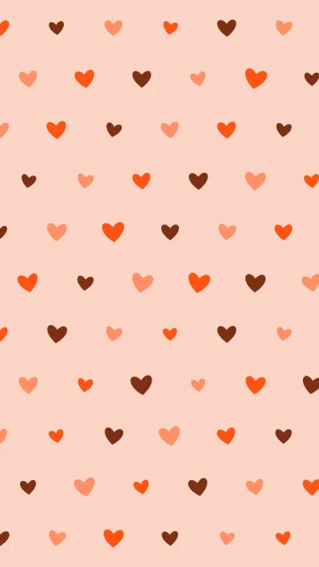 Orange Red hearts phone wallpaper — free HD orange red mobile wallpaper 1080x1920