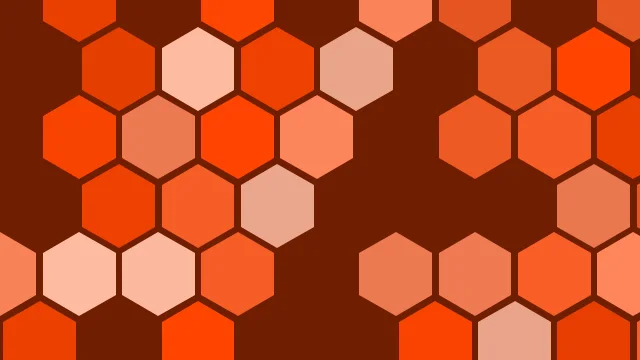 Orange Red hexagon background — free HD orange red color wallpaper 1920x1080