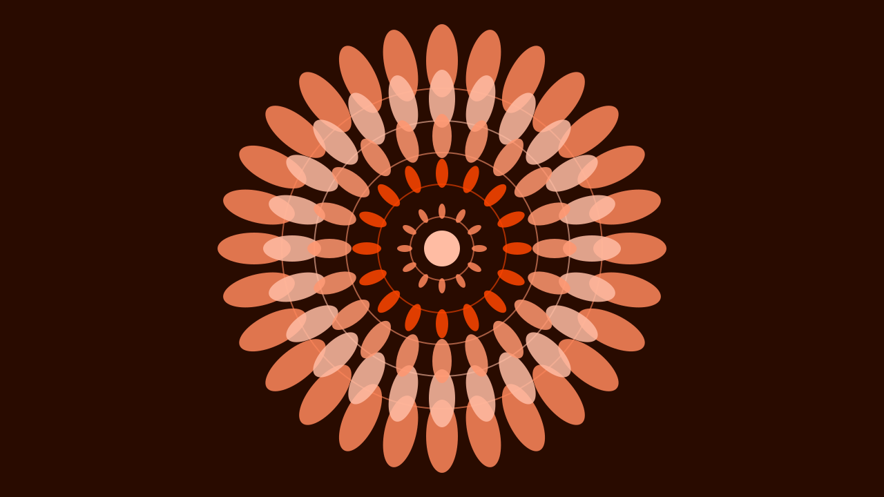 Orange Red mandala background — free HD orange red color wallpaper 1920x1080