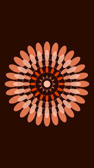 Orange Red mandala phone wallpaper — free HD orange red mobile wallpaper 1080x1920