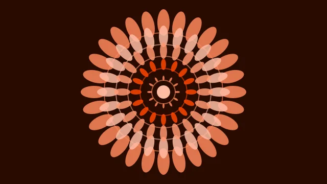 Orange Red mandala background — free HD orange red color wallpaper 1920x1080