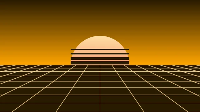 Orange vaporwave background — free HD orange color wallpaper 1920x1080