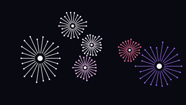 Orchid fireworks background — free HD orchid color wallpaper 1920x1080