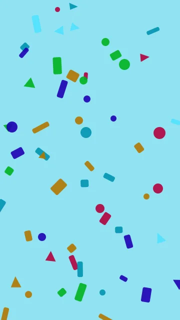 Pacific Cyan confetti phone wallpaper — free HD pacific cyan mobile wallpaper 1080x1920