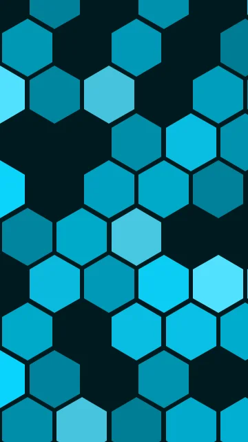 Pacific Cyan hexagon phone wallpaper — free HD pacific cyan mobile wallpaper 1080x1920