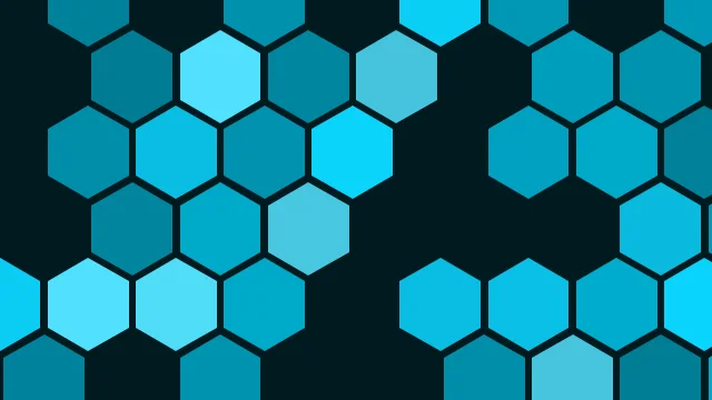 Pacific Cyan hexagon desktop wallpaper — free 4K pacific cyan wallpaper 3840x2160