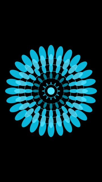 Pacific Cyan mandala phone wallpaper — free HD pacific cyan mobile wallpaper 1080x1920
