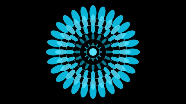 Pacific Cyan mandala desktop wallpaper — free 4K pacific cyan wallpaper 3840x2160