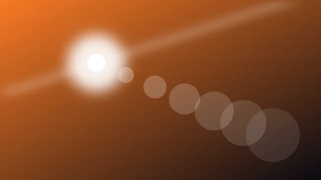 Peach Fuzz lens flare background — free HD peach fuzz color wallpaper 1920x1080