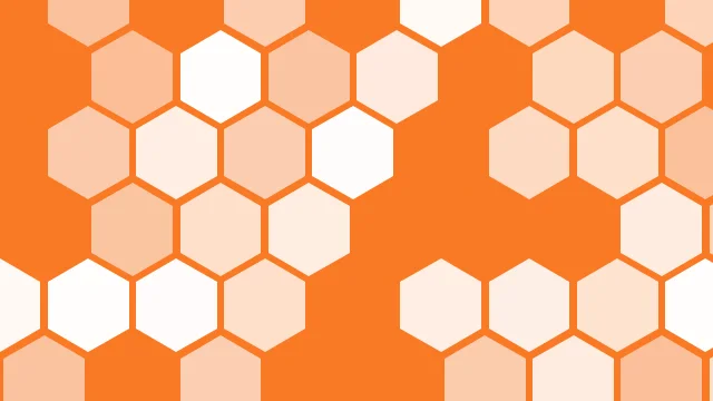 Peach Fuzz hexagon background — free HD peach fuzz color wallpaper 1920x1080