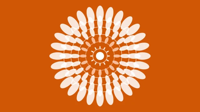 Peach Fuzz mandala background — free HD peach fuzz color wallpaper 1920x1080