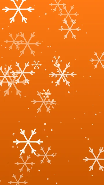 Peach Glow snowflake phone wallpaper — free HD peach glow mobile wallpaper 1080x1920