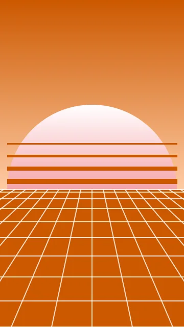 Peach Glow vaporwave phone wallpaper — free HD peach glow mobile wallpaper 1080x1920