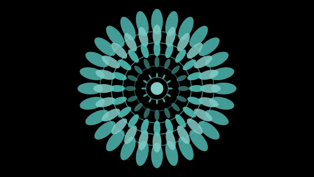 Pine Blue mandala desktop wallpaper — free 4K pine blue wallpaper 3840x2160