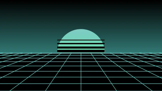 Pine Blue vaporwave desktop wallpaper — free 4K pine blue wallpaper 3840x2160