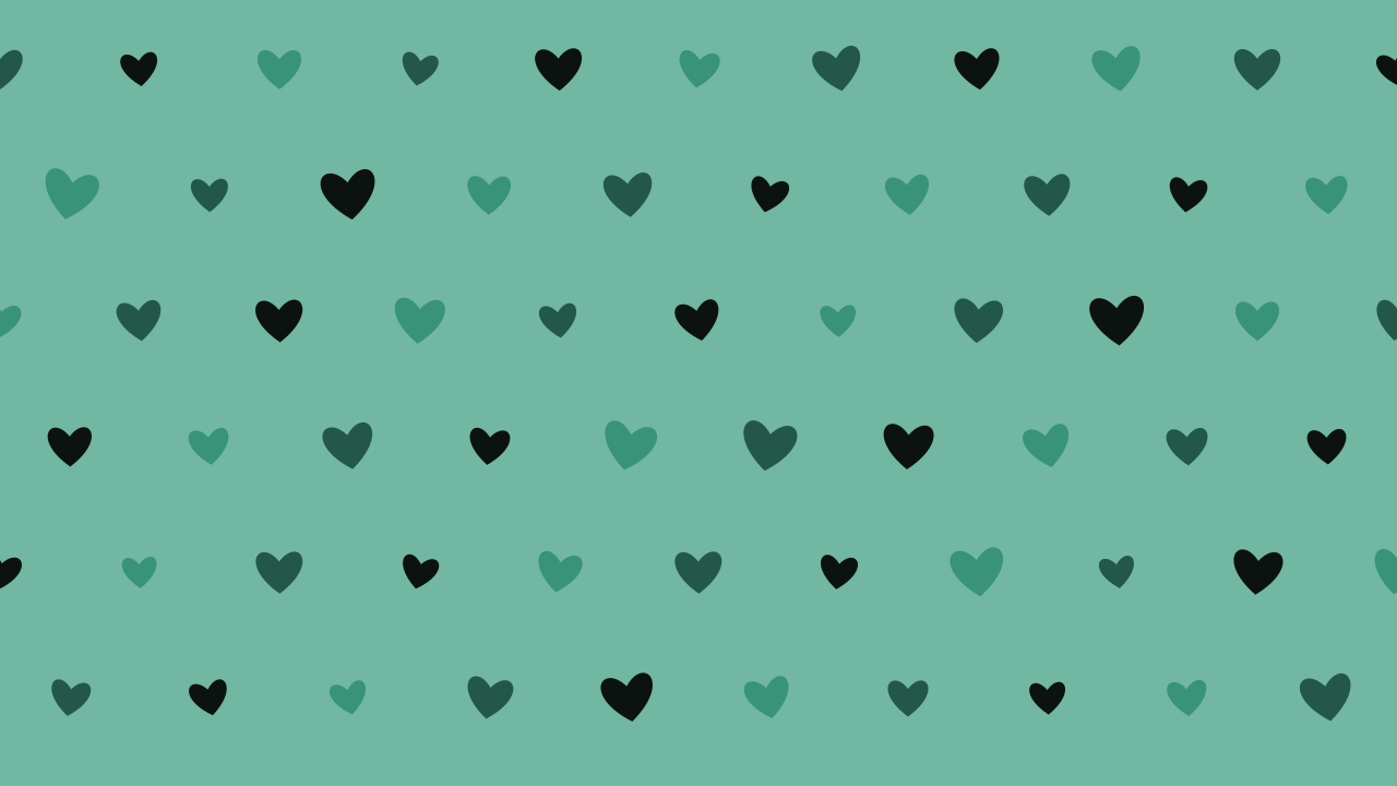 Pine Teal hearts background — free HD pine teal color wallpaper 1920x1080