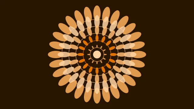 Princeton Orange mandala desktop wallpaper — free 4K princeton orange wallpaper 3840x2160