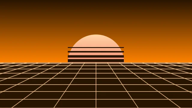 Princeton Orange vaporwave desktop wallpaper — free 4K princeton orange wallpaper 3840x2160