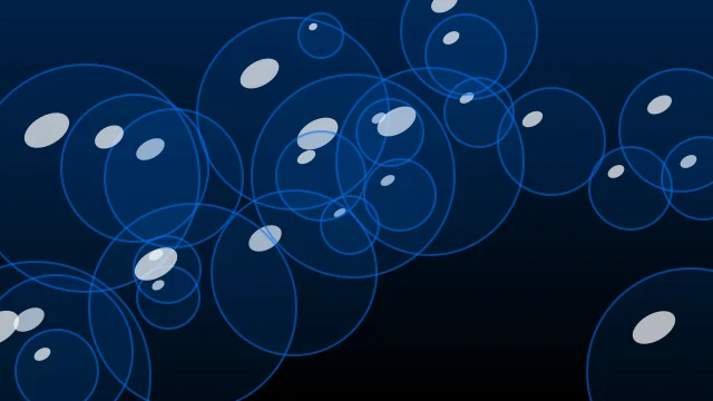 Prussian Blue bubbles desktop wallpaper — free 4K prussian blue wallpaper 3840x2160