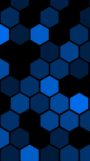 Prussian Blue hexagon phone wallpaper — free HD prussian blue mobile wallpaper 1080x1920