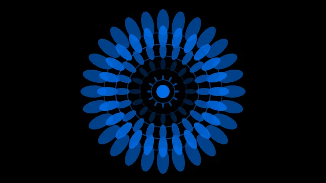 Prussian Blue mandala desktop wallpaper — free 4K prussian blue wallpaper 3840x2160