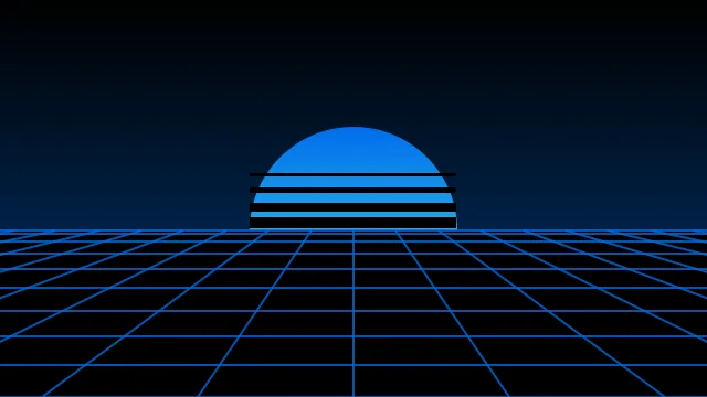 Prussian Blue vaporwave desktop wallpaper — free 4K prussian blue wallpaper 3840x2160