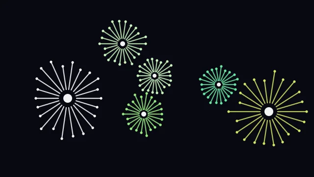 Radioactive Grass fireworks background — free HD radioactive grass color wallpaper 1920x1080