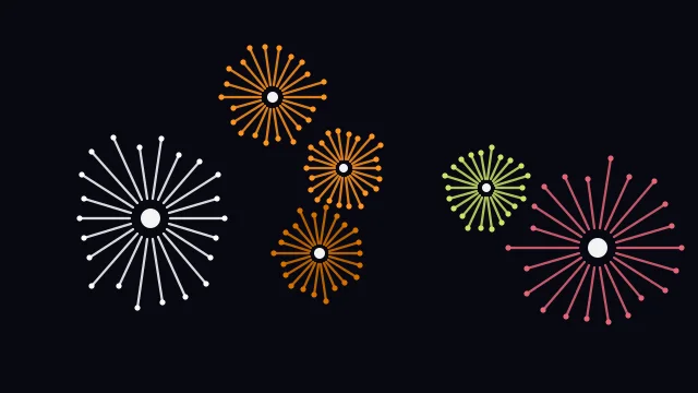 Raw Umber fireworks background — free HD raw umber color wallpaper 1920x1080