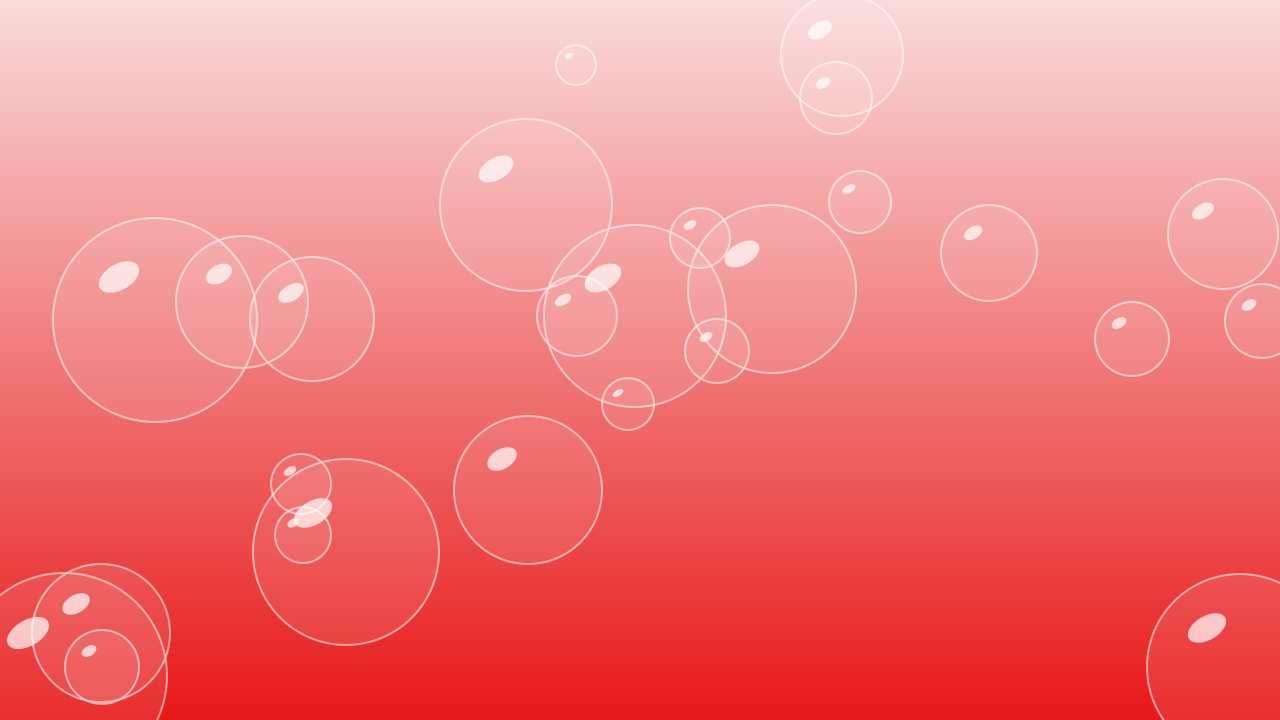 Red 100 bubbles background — free HD red 100 color wallpaper 1920x1080