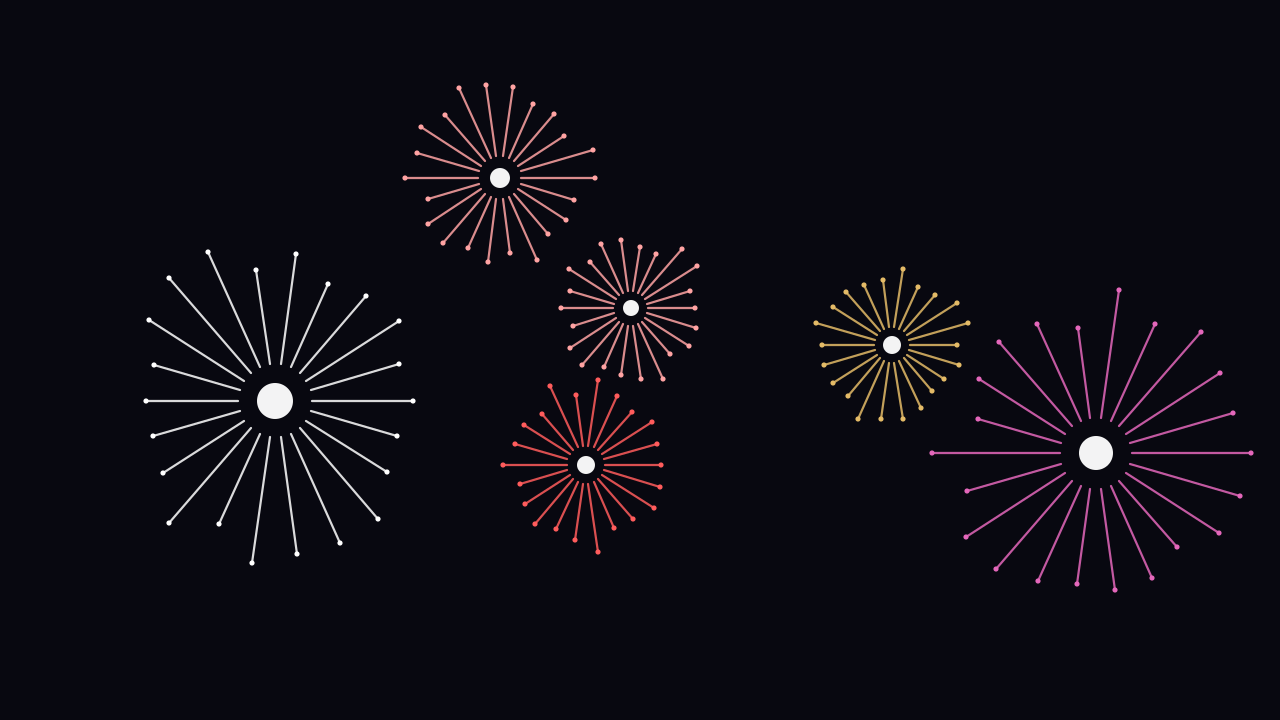 Red fireworks background — free HD red color wallpaper 1920x1080