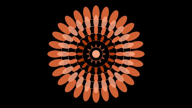 Red Ochre mandala background — free HD red ochre color wallpaper 1920x1080