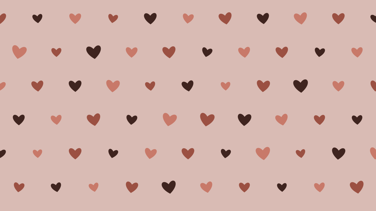Reddish Brown hearts background — free HD reddish brown color wallpaper 1920x1080