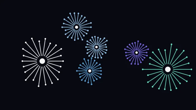 Rich Cerulean fireworks desktop wallpaper — free 4K rich cerulean wallpaper 3840x2160