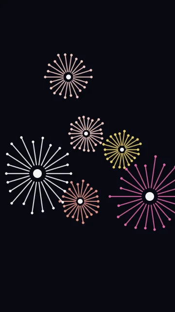Rosy Copper fireworks phone wallpaper — free HD rosy copper mobile wallpaper 1080x1920