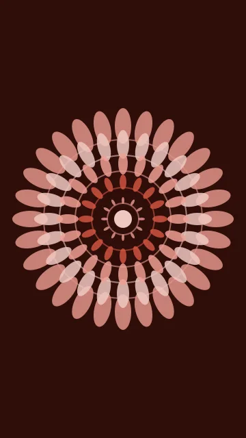 Rosy Copper mandala phone wallpaper — free HD rosy copper mobile wallpaper 1080x1920