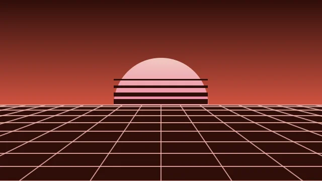 Rosy Copper vaporwave background — free HD rosy copper color wallpaper 1920x1080