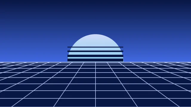 Royal Blue vaporwave desktop wallpaper — free 4K royal blue wallpaper 3840x2160