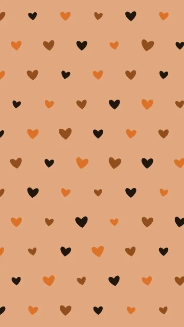Saddle Brown hearts phone wallpaper — free HD saddle brown mobile wallpaper 1080x1920