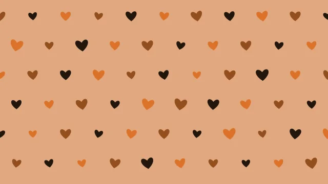Saddle Brown hearts desktop wallpaper — free 4K saddle brown wallpaper 3840x2160