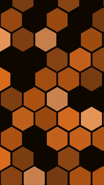 Saddle Brown hexagon phone wallpaper — free HD saddle brown mobile wallpaper 1080x1920