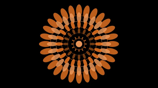 Saddle Brown mandala desktop wallpaper — free 4K saddle brown wallpaper 3840x2160