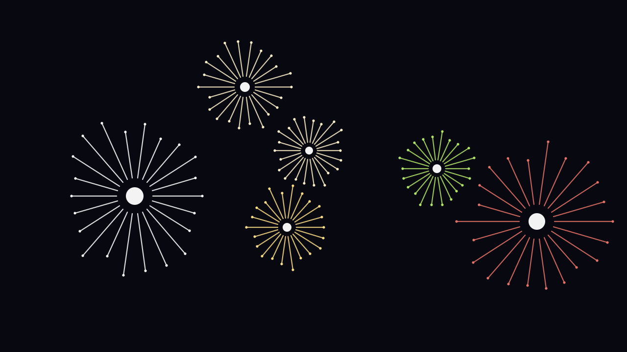 Saffron fireworks background — free HD saffron color wallpaper 1920x1080