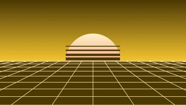 Saffron vaporwave background — free HD saffron color wallpaper 1920x1080